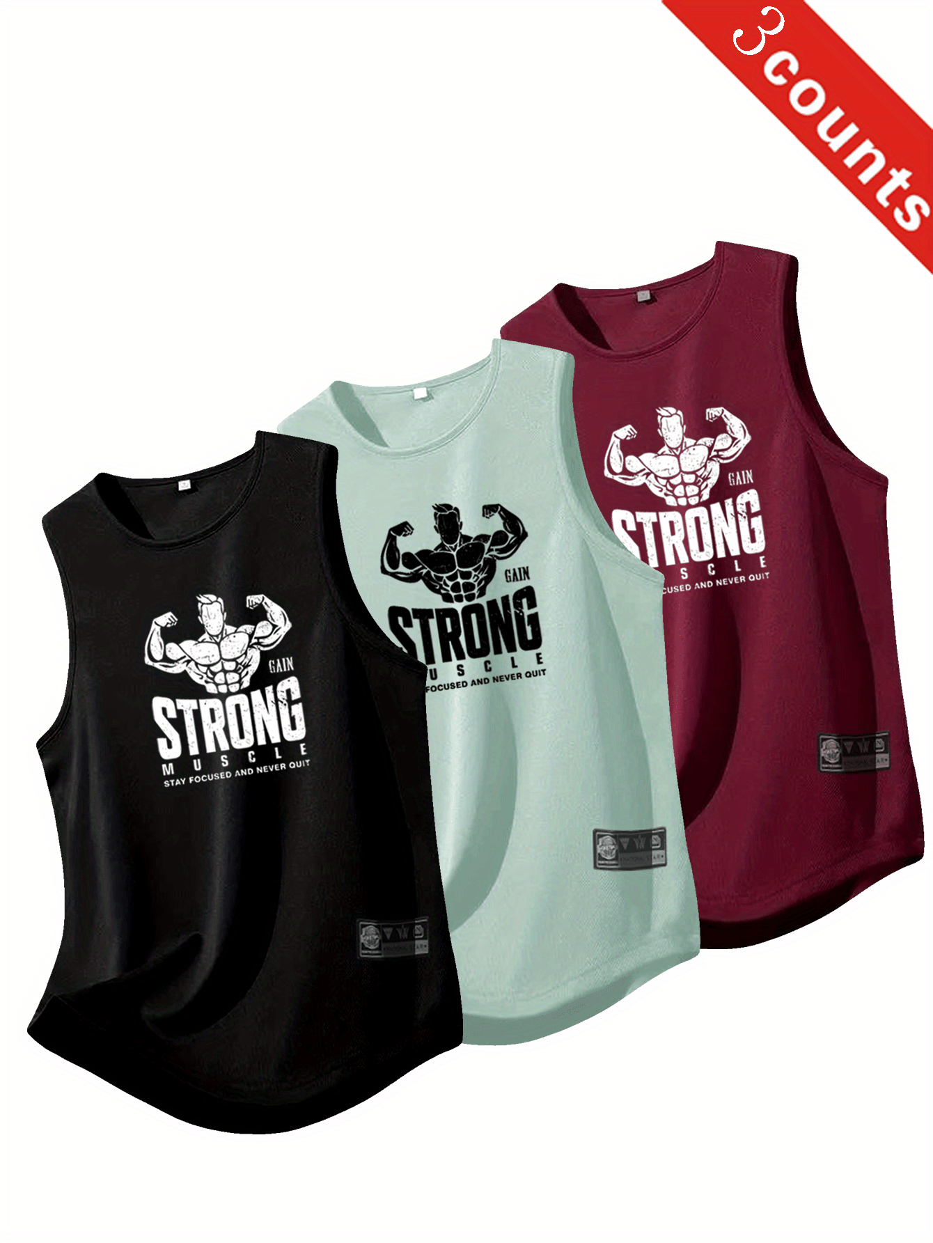 AlphaDry™ 3-Pack Men’s Performance Training Tanks