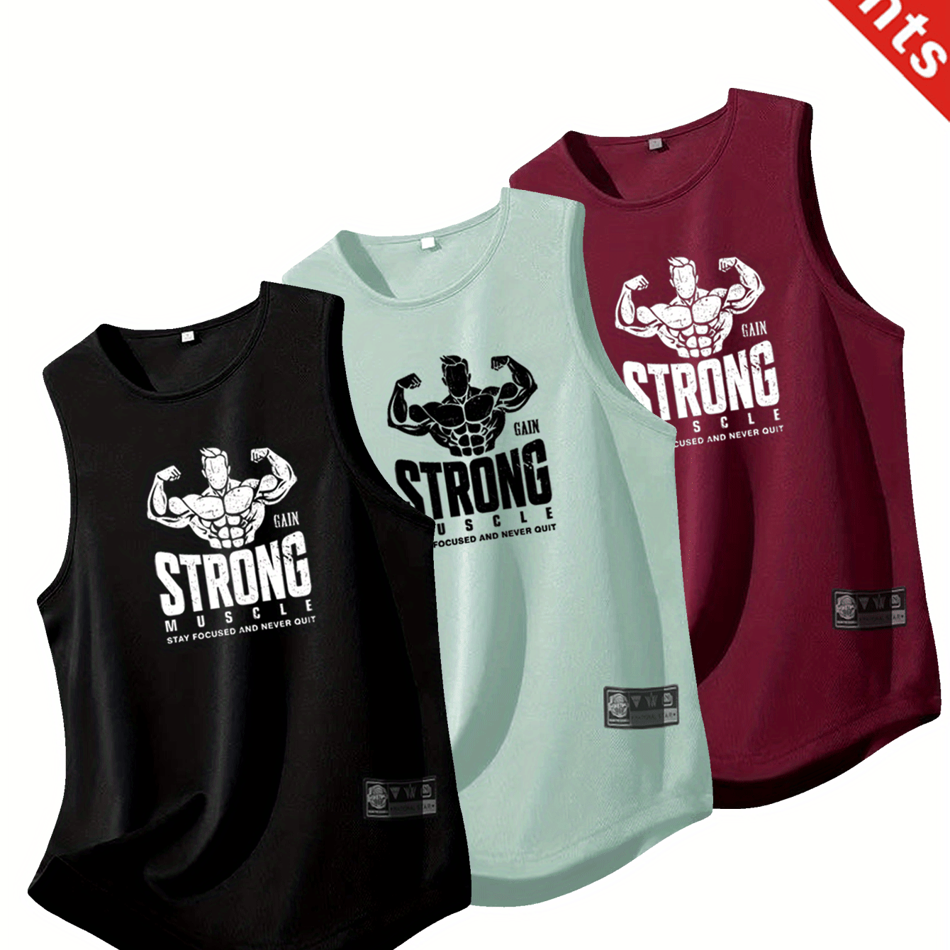 AlphaDry™ 3-Pack Men’s Performance Training Tanks