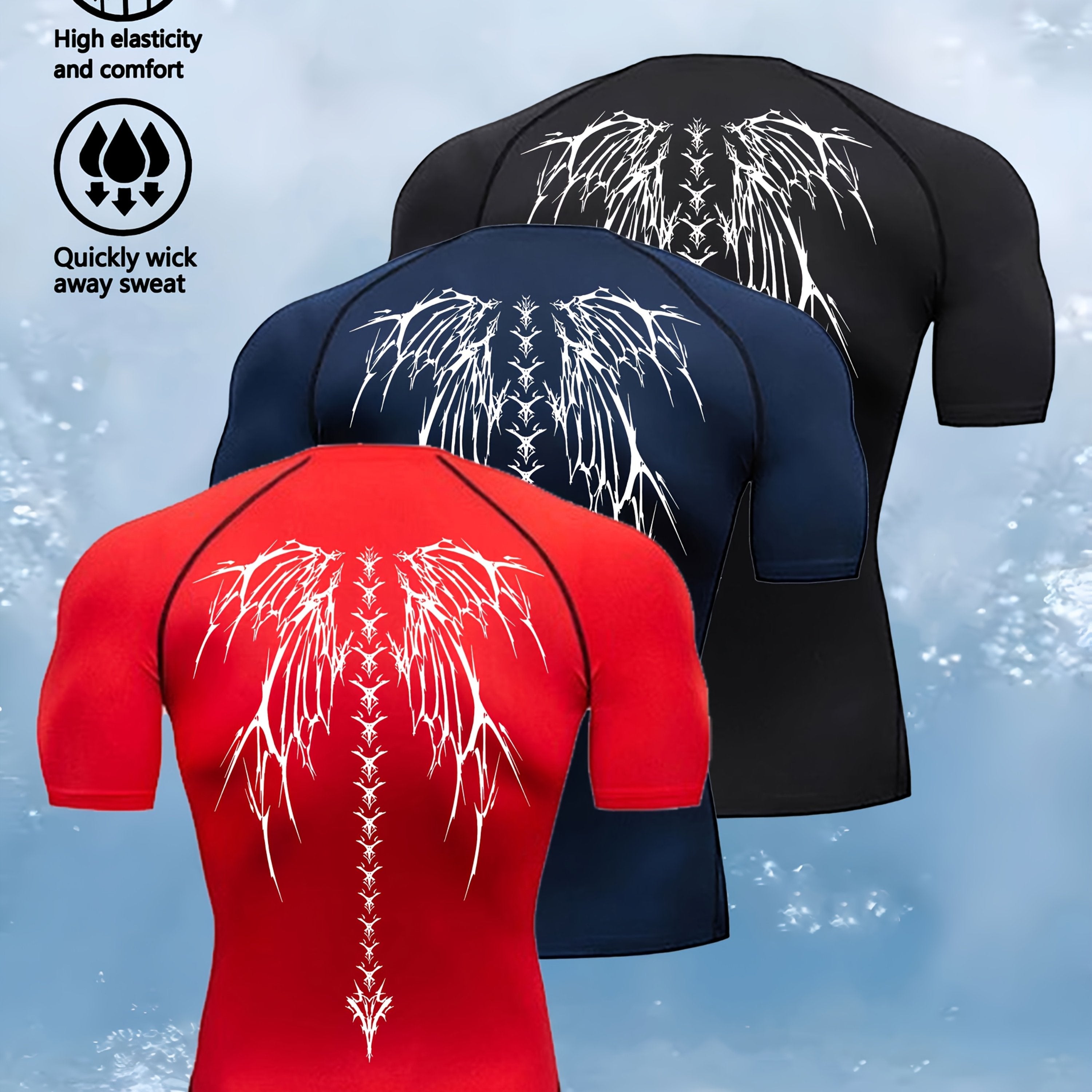 AlphaWing™ 3-Pack Men’s Compression Tees