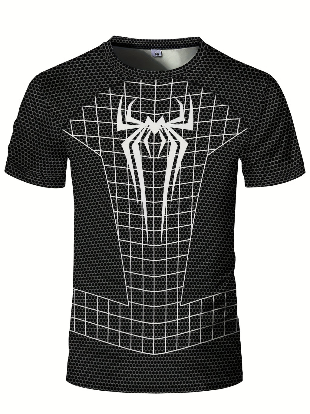 Men’s 3D Geometric Compression T-Shirt  Spider Man – High-Stretch Power. Modern Fit.
