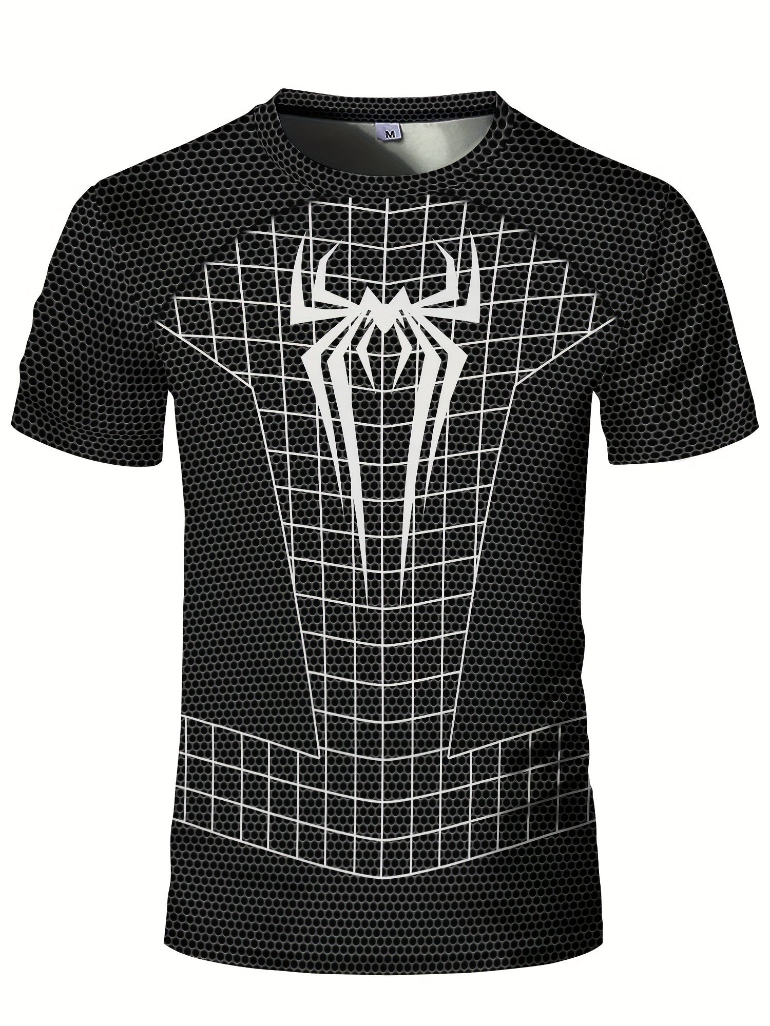 Men’s 3D Geometric Compression T-Shirt  Spider Man – High-Stretch Power. Modern Fit.