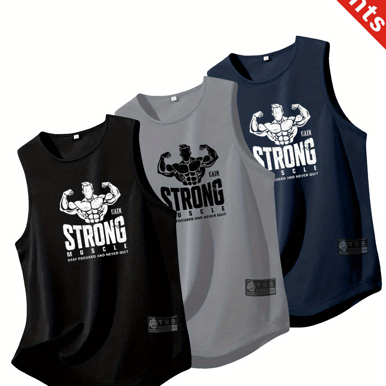 AlphaDry™ 3-Pack Men’s Performance Training Tanks