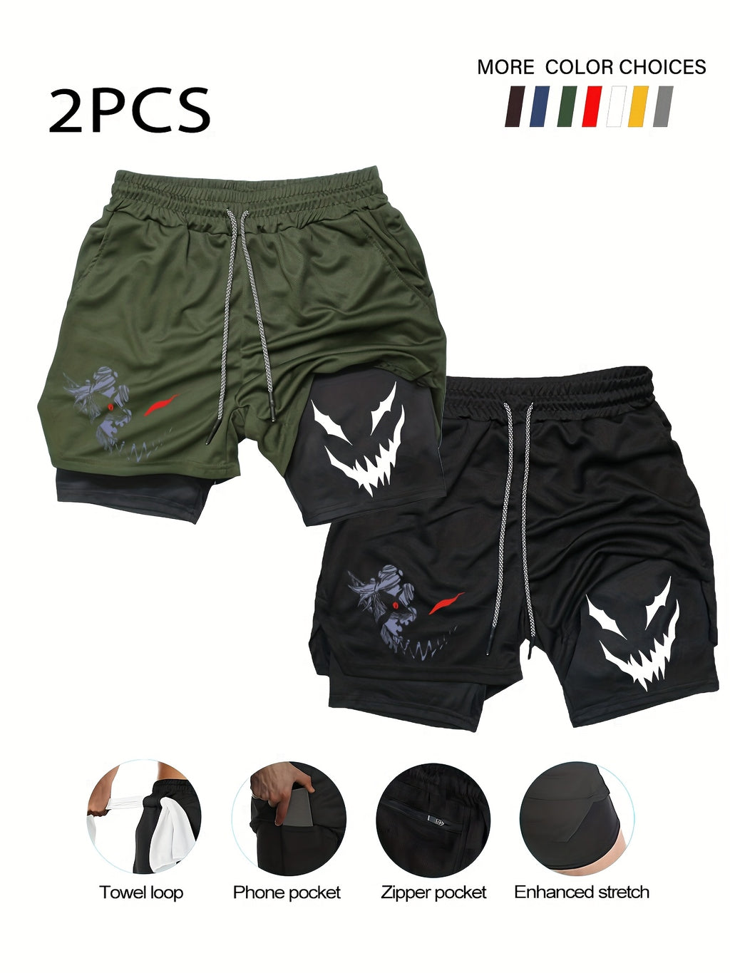 AlphaDual™ 2-Pack Men’s 2-in-1 Training Shorts