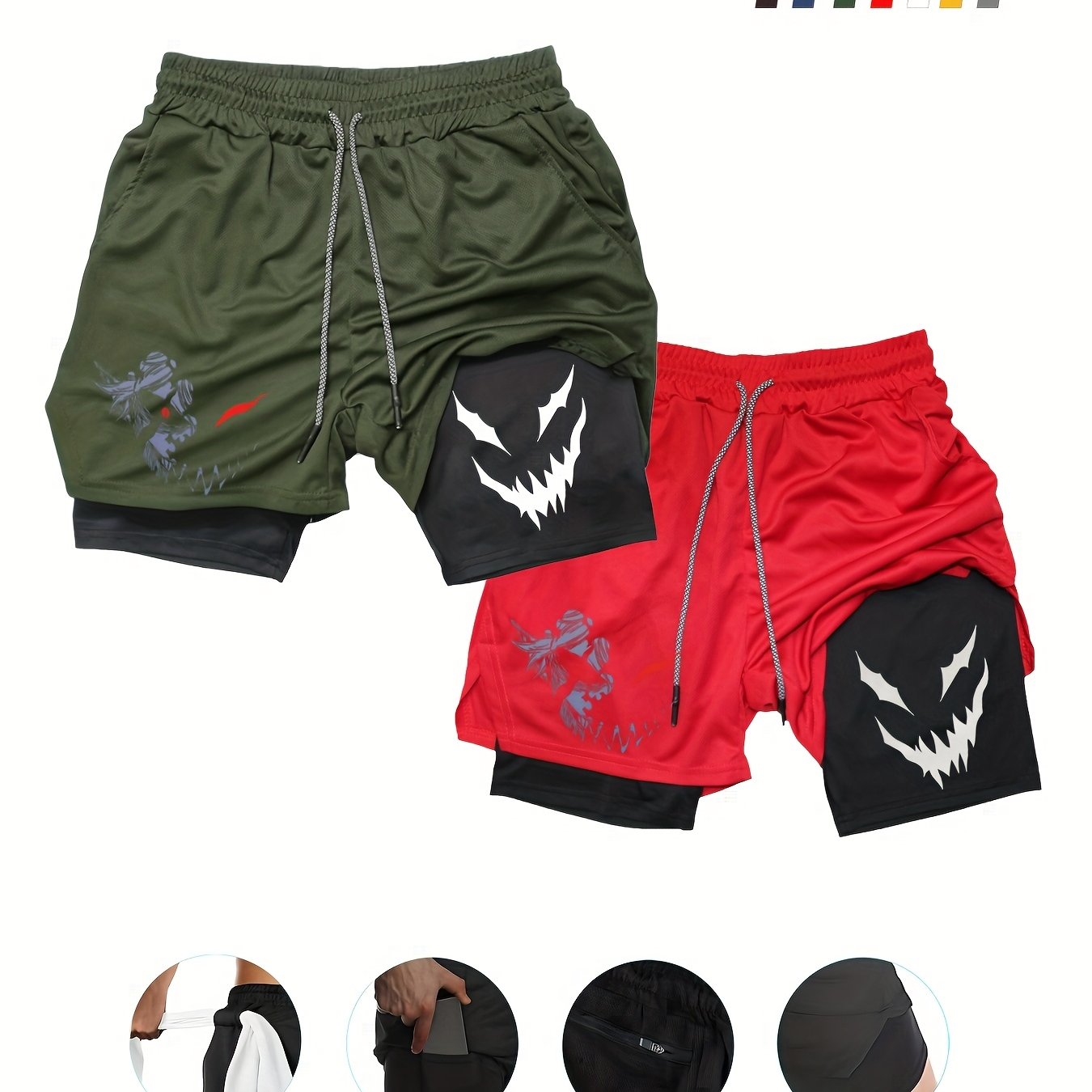 AlphaDual™ 2-Pack Men’s 2-in-1 Training Shorts