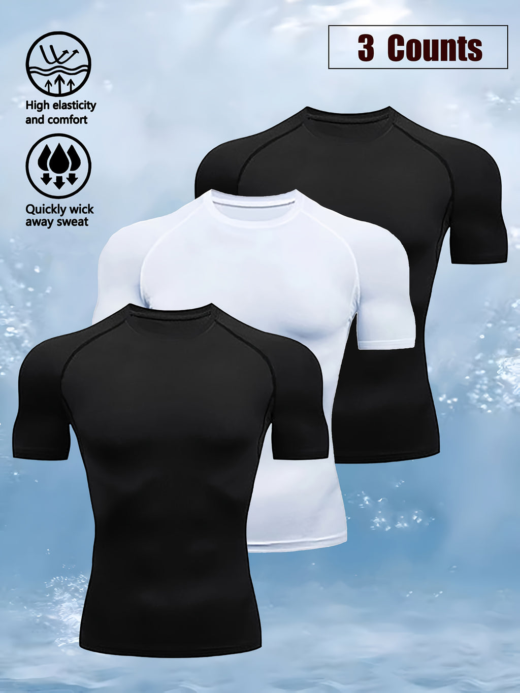 AlphaWing™ 3-Pack Men’s Compression Tees