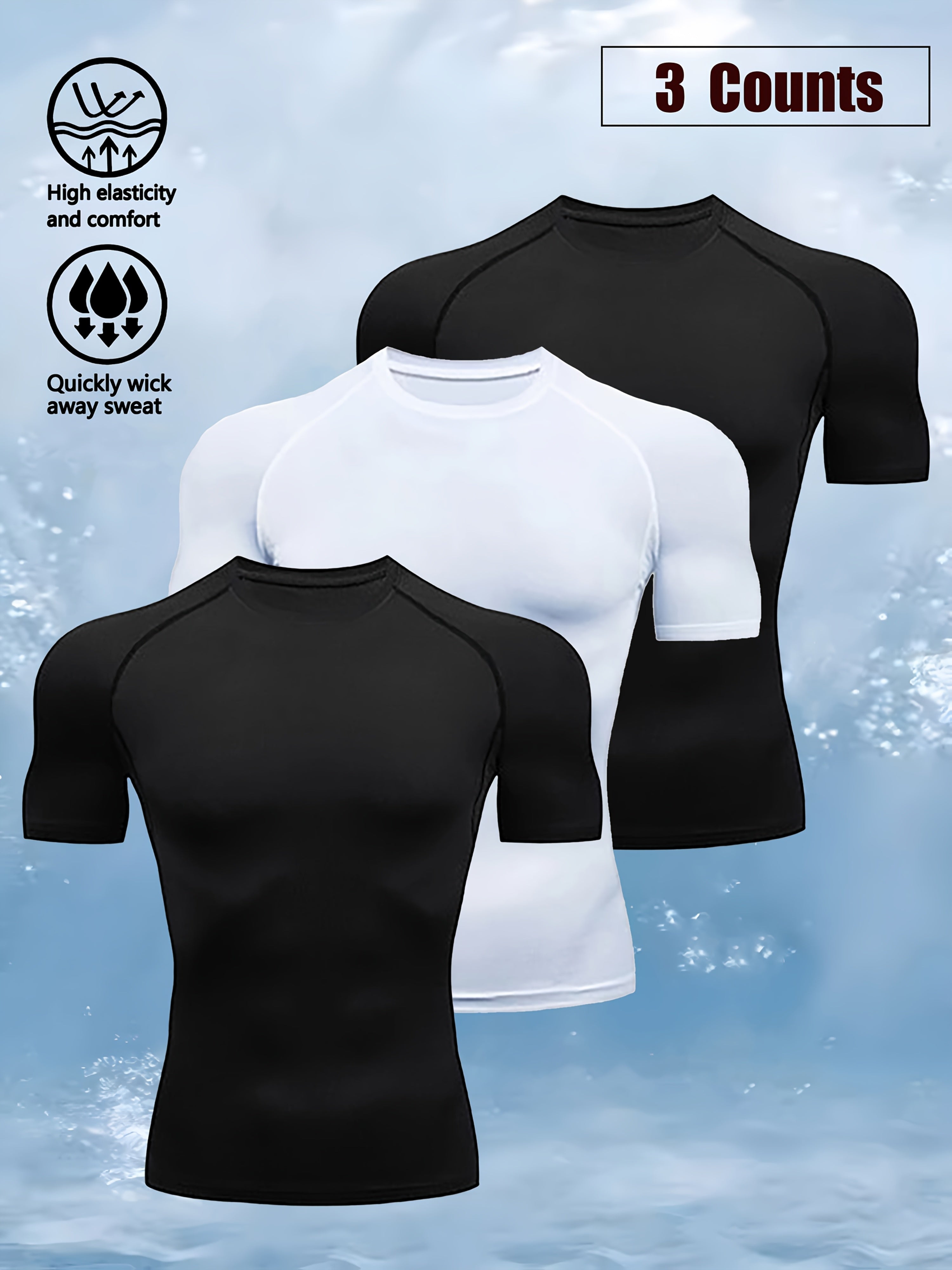 AlphaWing™ 3-Pack Men’s Compression Tees