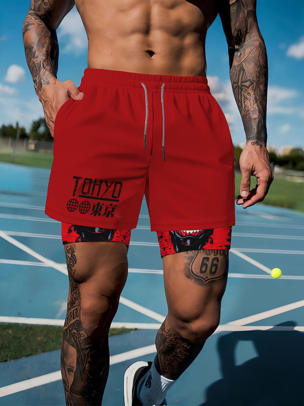 GeoFlex™ Men’s Graphic Basketball Shorts