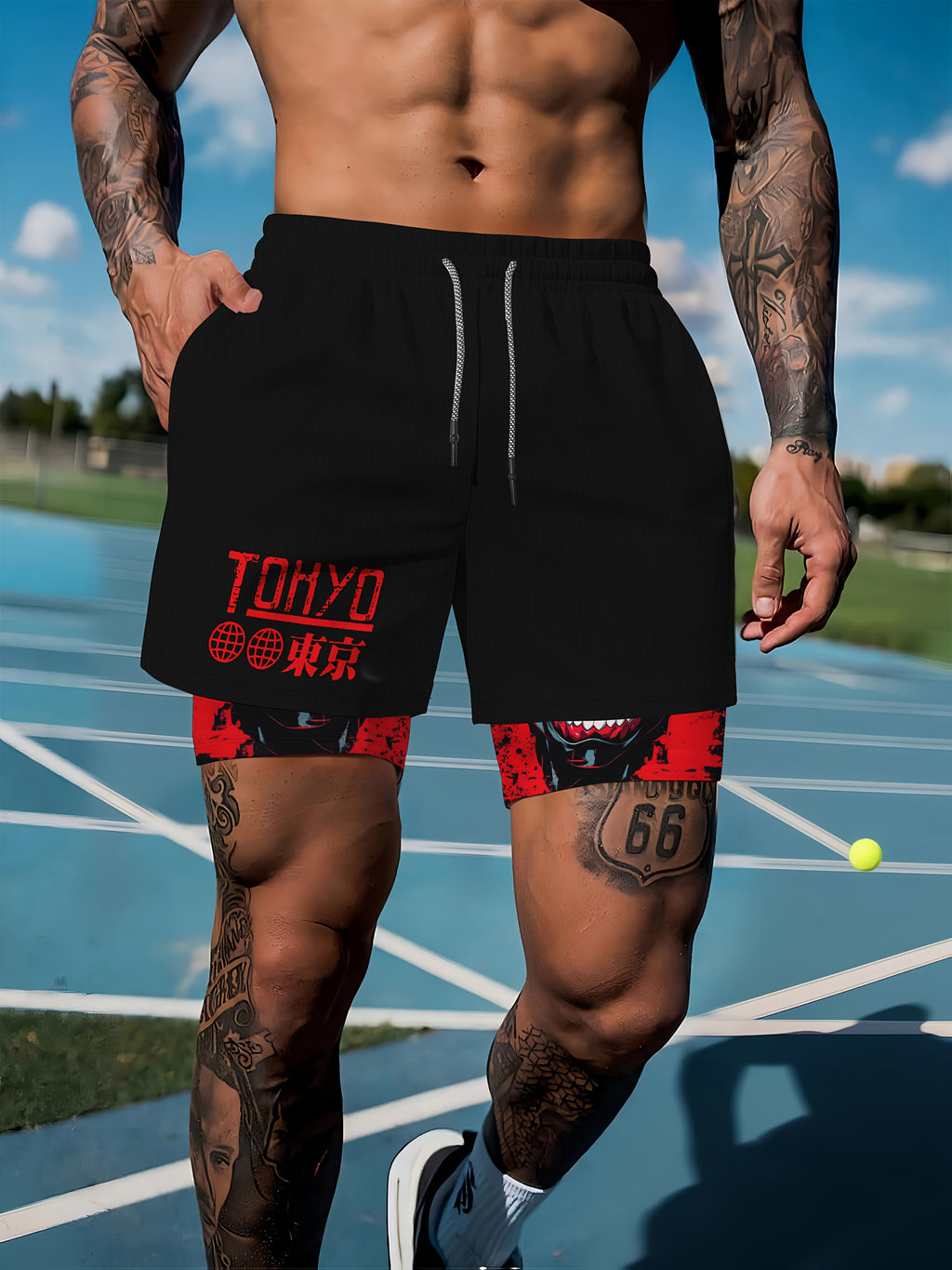 GeoFlex™ Men’s Graphic Basketball Shorts
