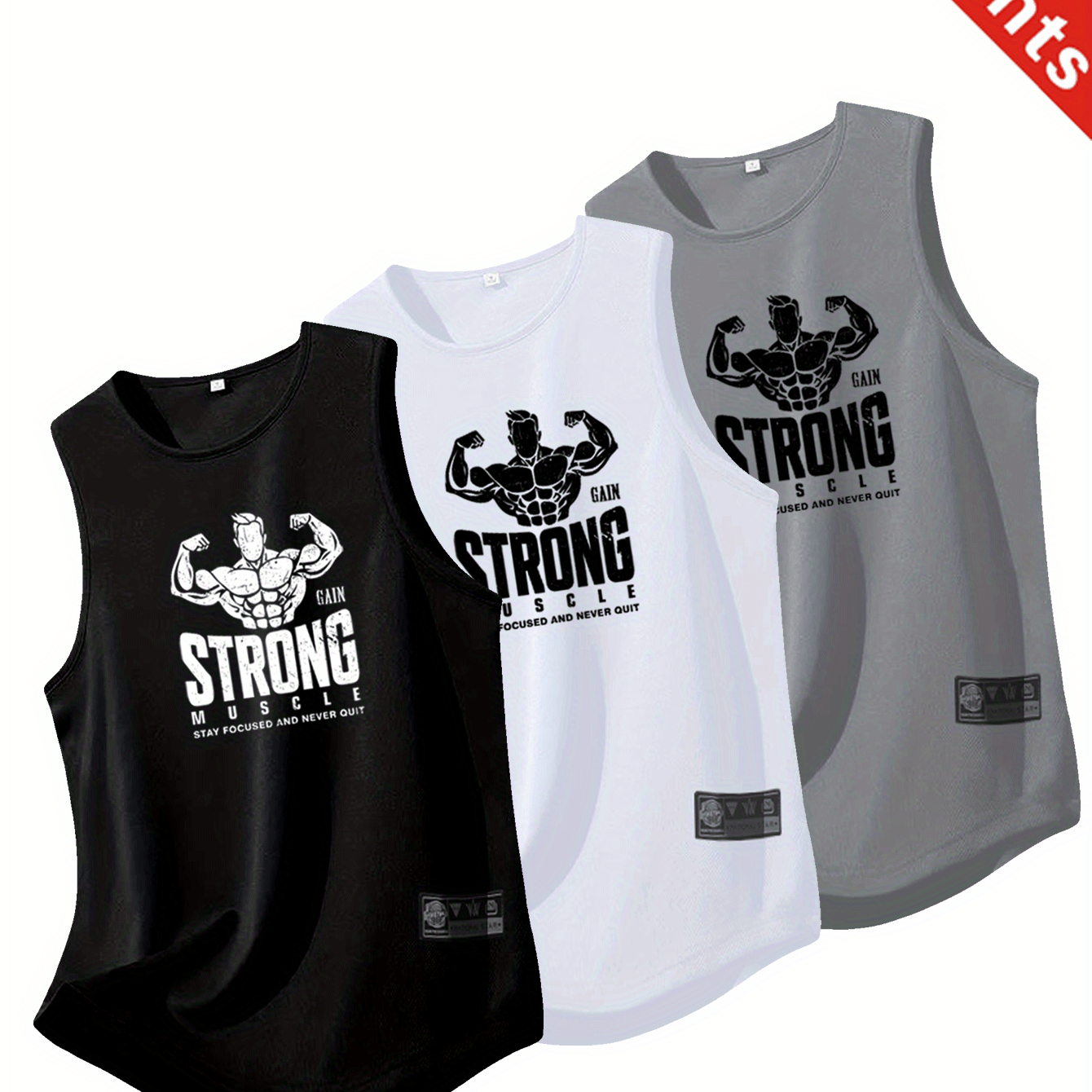 AlphaDry™ 3-Pack Men’s Performance Training Tanks