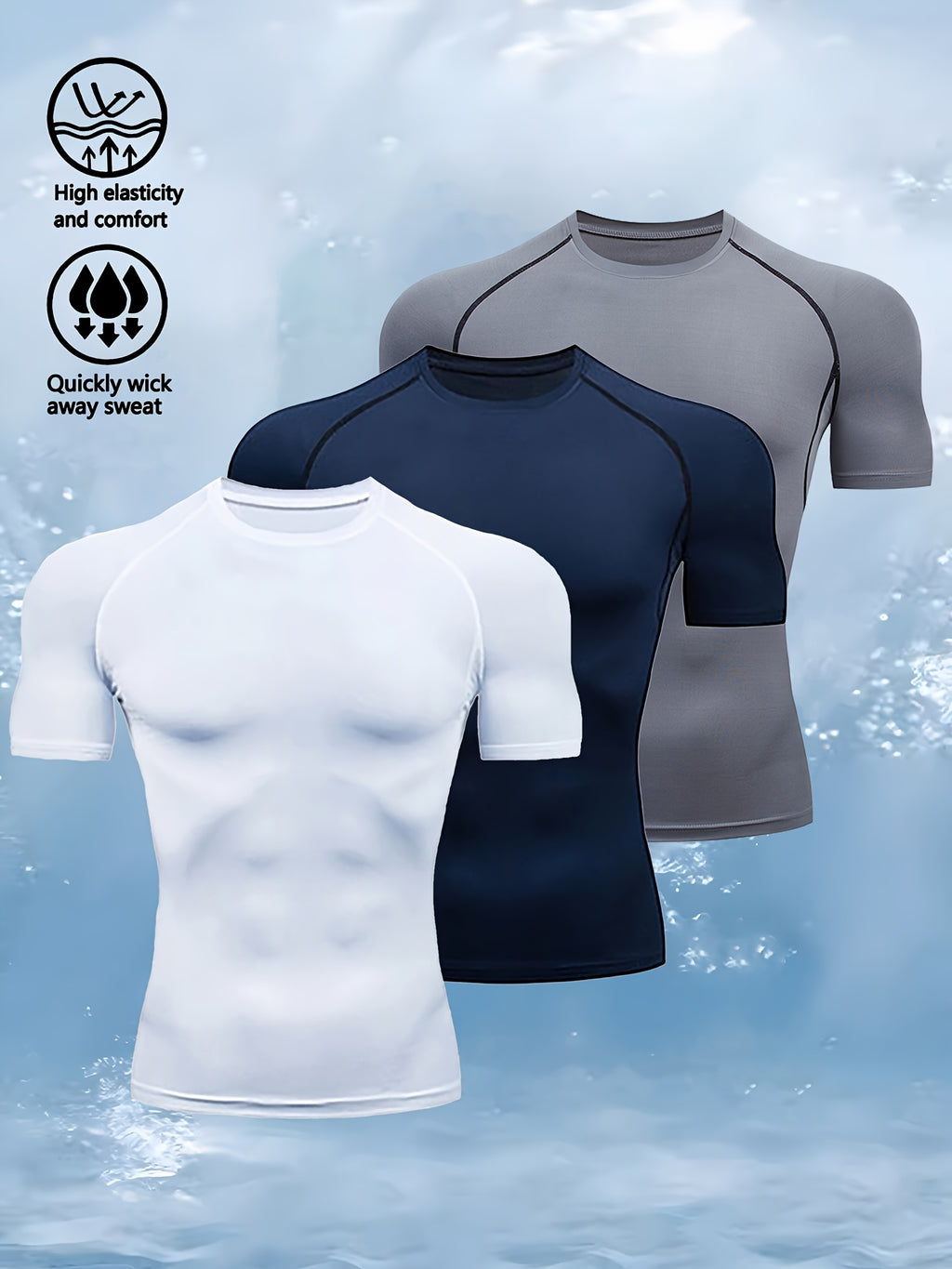AlphaWing™ 3-Pack Men’s Compression Tees