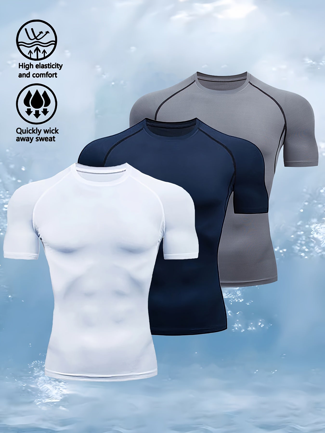 AlphaWing™ 3-Pack Men’s Compression Tees