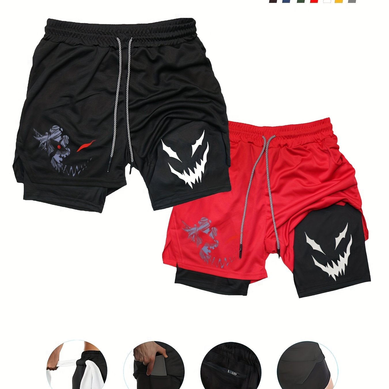 AlphaDual™ 2-Pack Men’s 2-in-1 Training Shorts