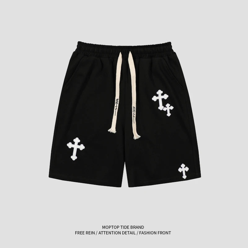 AlphaStreet™ Wide-Leg Hip-Hop Shorts