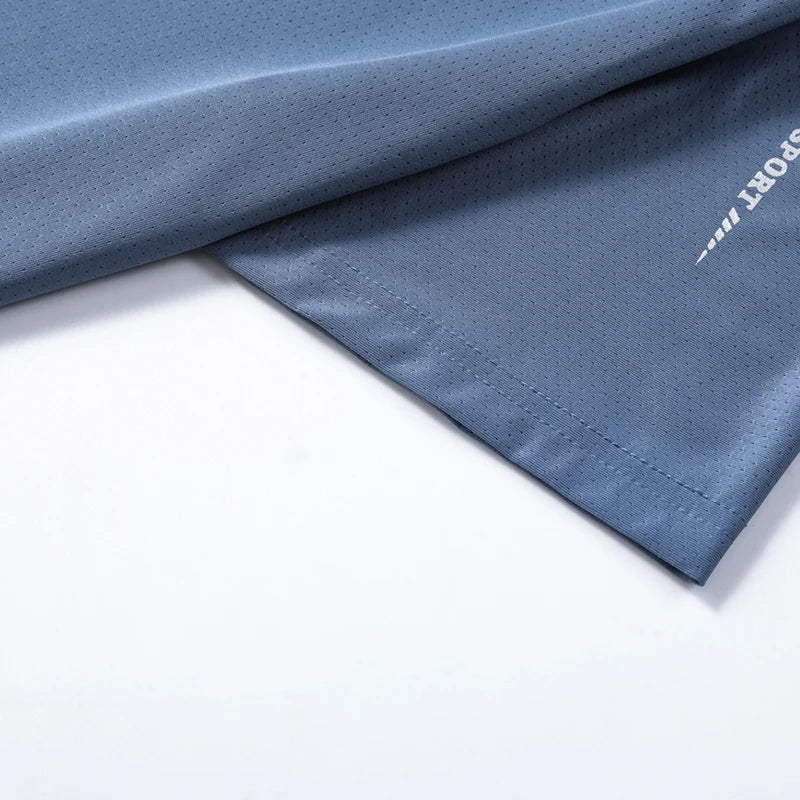 AlphaDry™ Men's Quick-Dry Running Shirt – Breathable Outdoor Sports Tee