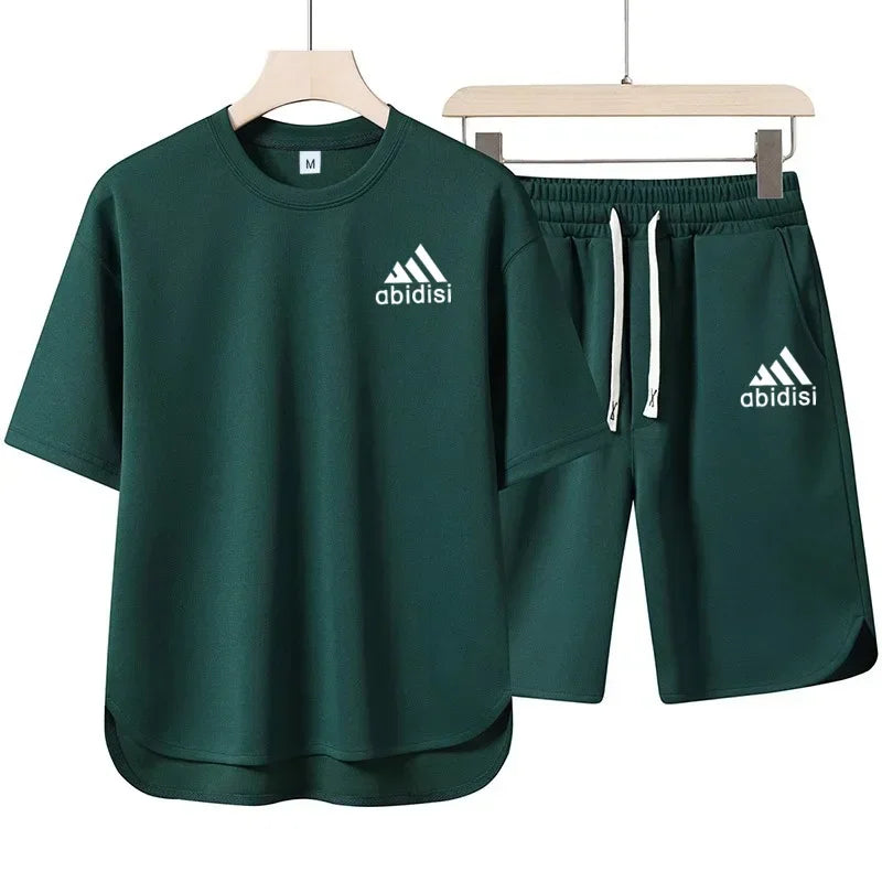 AlphaSet™ 2025 Crossover Sweatshirt & 5" Shorts – Men’s 2-Piece Summer Set
