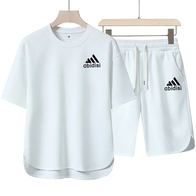 AlphaSet™ 2025 Crossover Sweatshirt & 5" Shorts – Men’s 2-Piece Summer Set