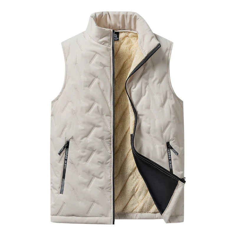 ThermoFit™ Men's Winter Vest – Casual Sleeveless Cotton Jacket