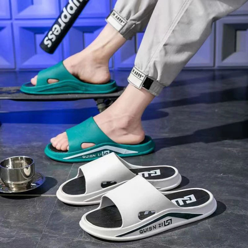 AquaStep™ Soft-Sole Men’s Slippers – Non-Slip Outdoor & Home