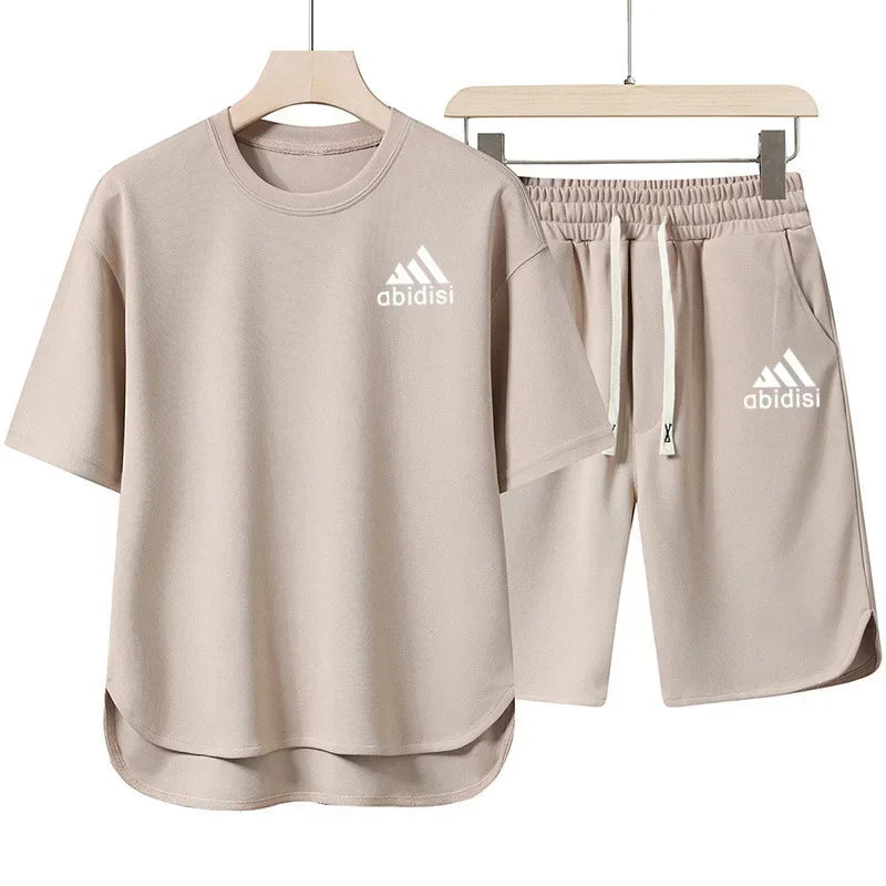 AlphaSet™ 2025 Crossover Sweatshirt & 5" Shorts – Men’s 2-Piece Summer Set
