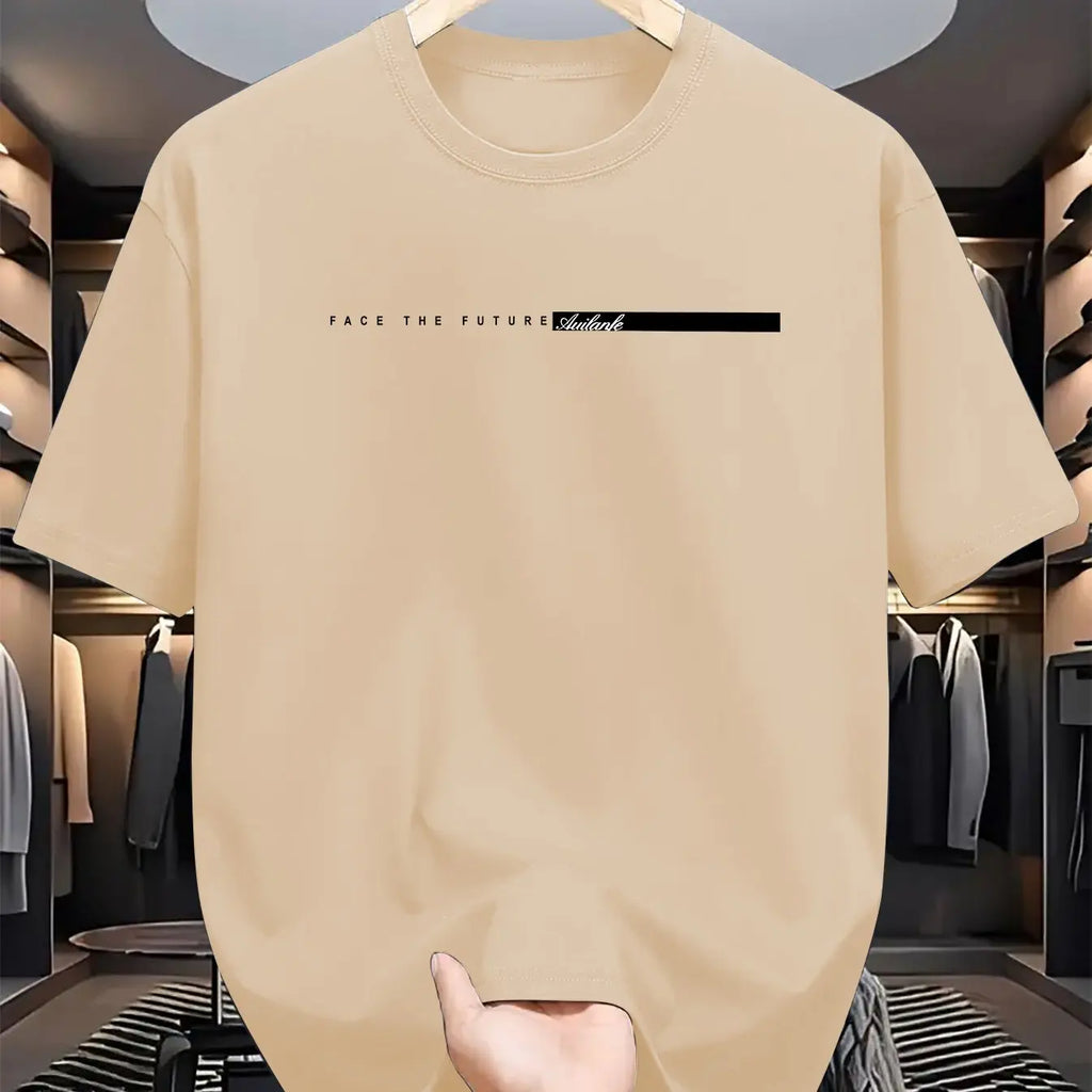 StreetCore™ Oversized Cotton Tee – Bold Letter Print