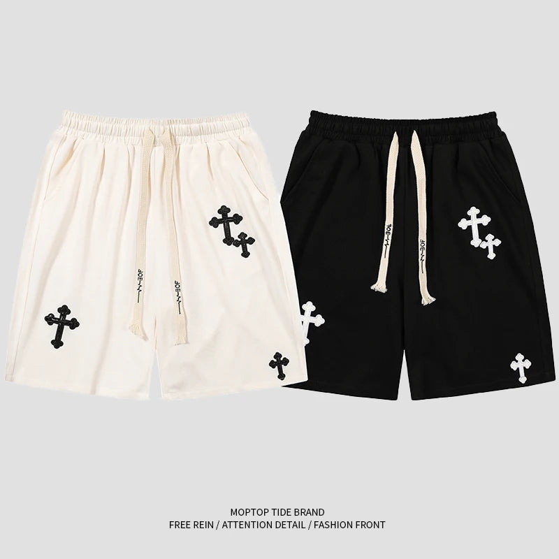 AlphaStreet™ Wide-Leg Hip-Hop Shorts