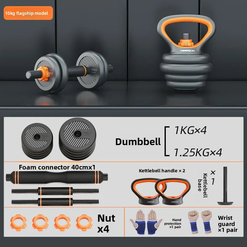 FlexFit Transform Set – Adjustable Dumbbell, Barbell & Kettlebell Kit