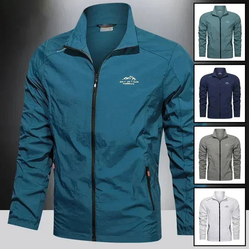 SolarShield™ UPF100+ Ultra-Light Windbreaker – Men’s UV Protection Jacket