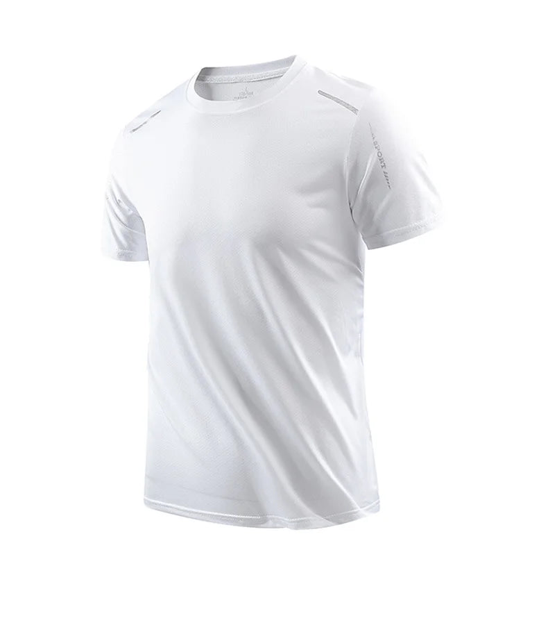 AlphaDry™ Men's Quick-Dry Running Shirt – Breathable Outdoor Sports Tee