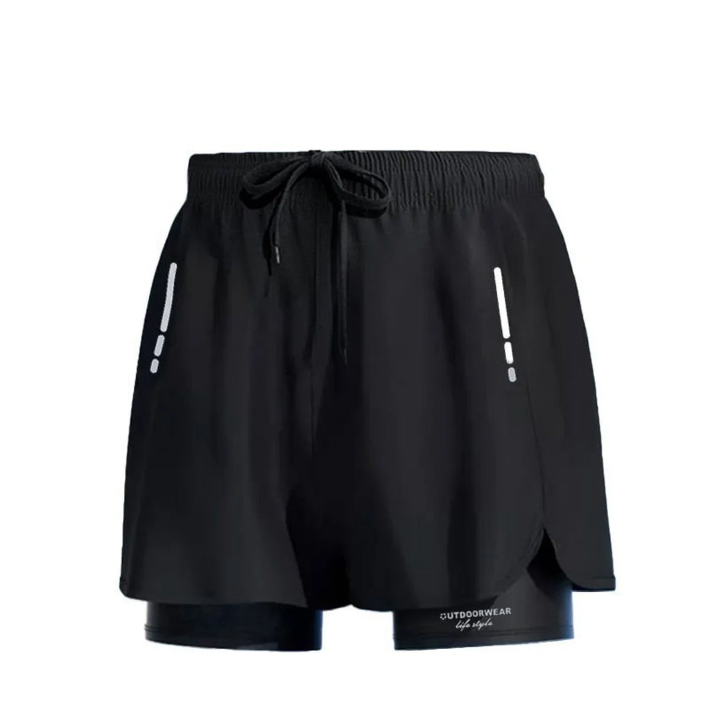 AquaFlex Dual-Layer Swim Shorts