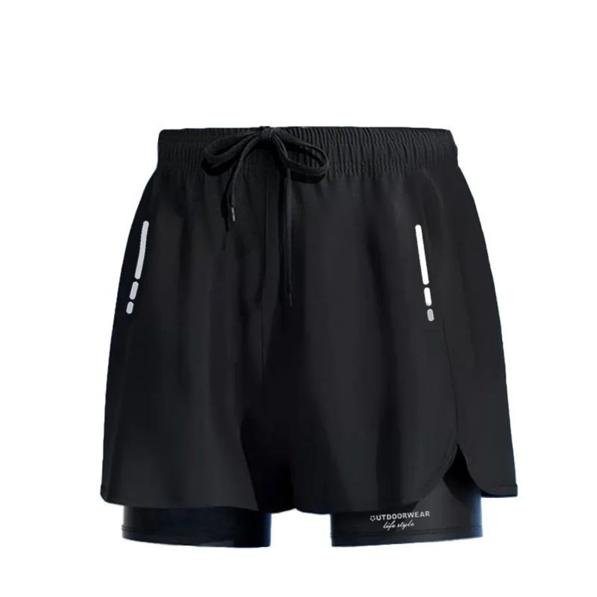 AquaFlex Dual-Layer Swim Shorts