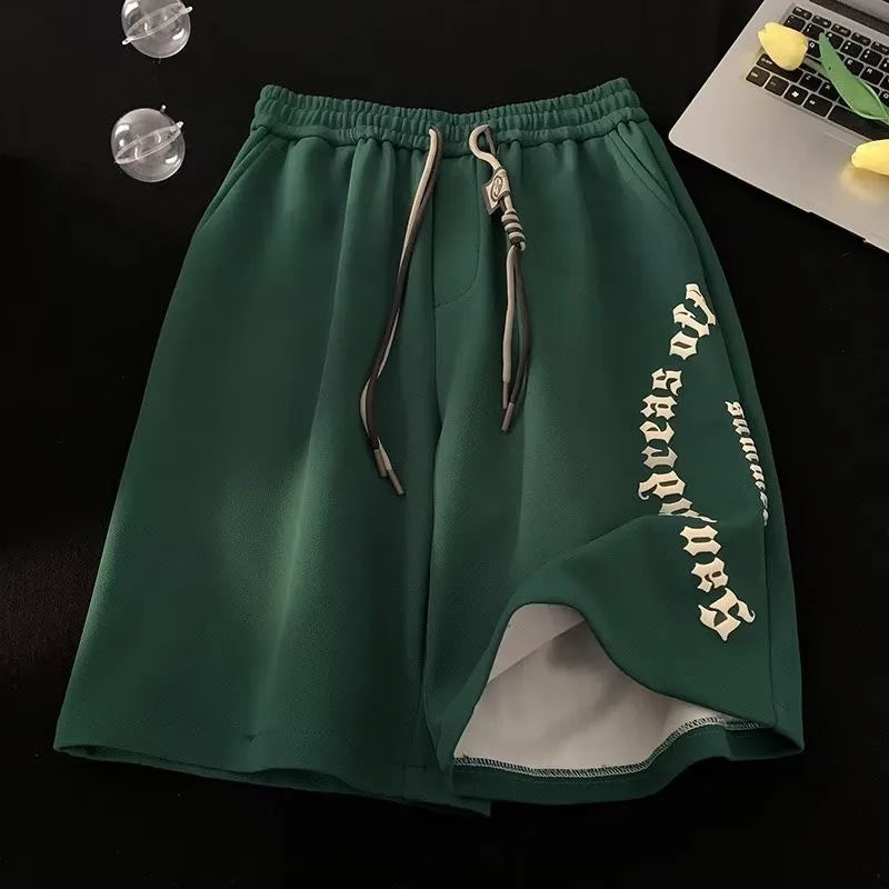 RetroLetter™ Men’s Oversize Beach Shorts (M–5XL)