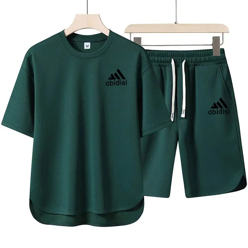 AlphaSet™ 2025 Crossover Sweatshirt & 5" Shorts – Men’s 2-Piece Summer Set