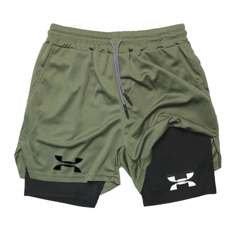 AlphaRun Double-Layer Performance Shorts