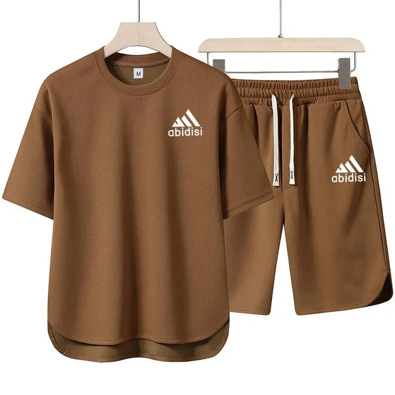 AlphaSet™ 2025 Crossover Sweatshirt & 5" Shorts – Men’s 2-Piece Summer Set