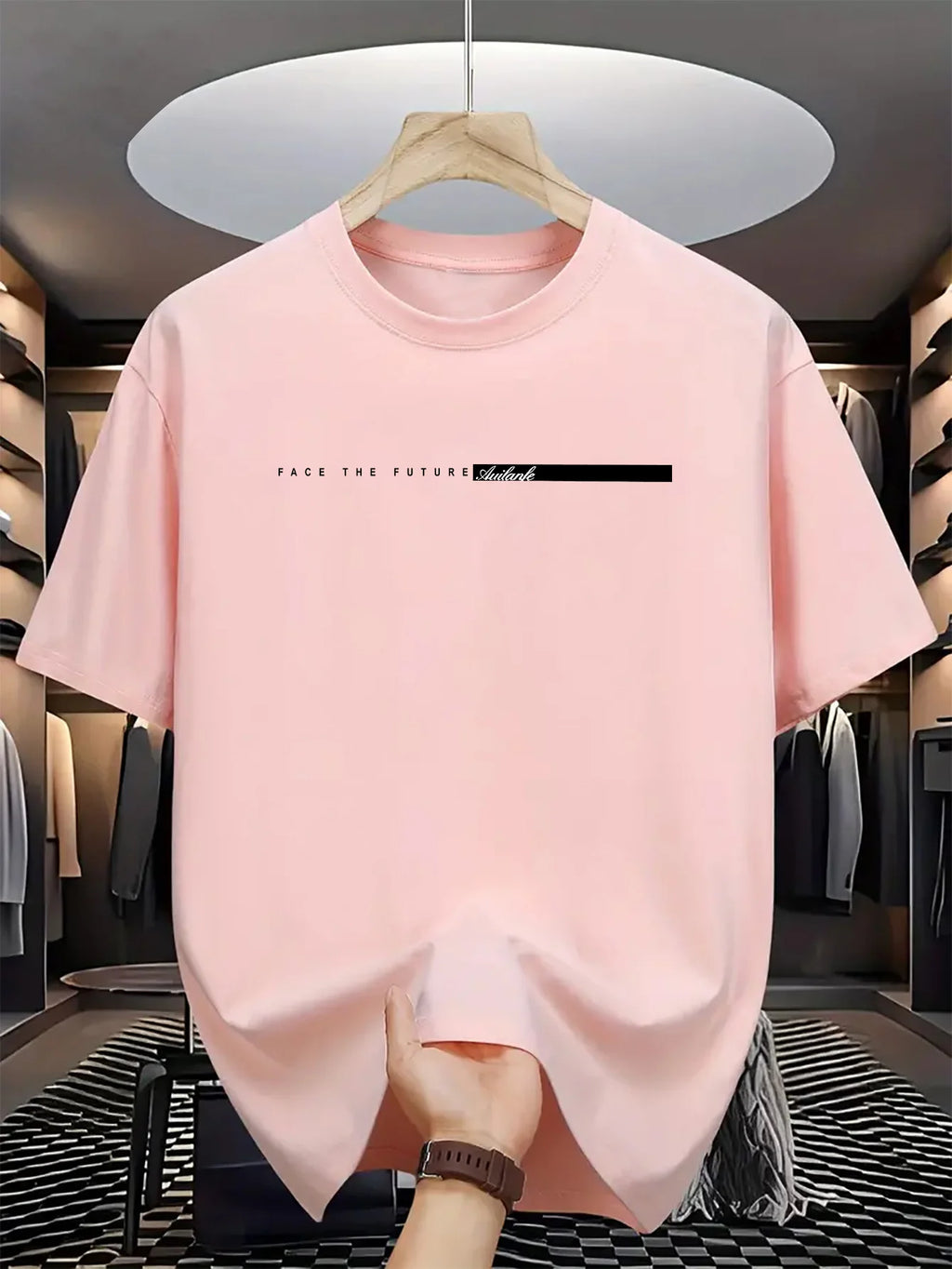 StreetCore™ Oversized Cotton Tee – Bold Letter Print