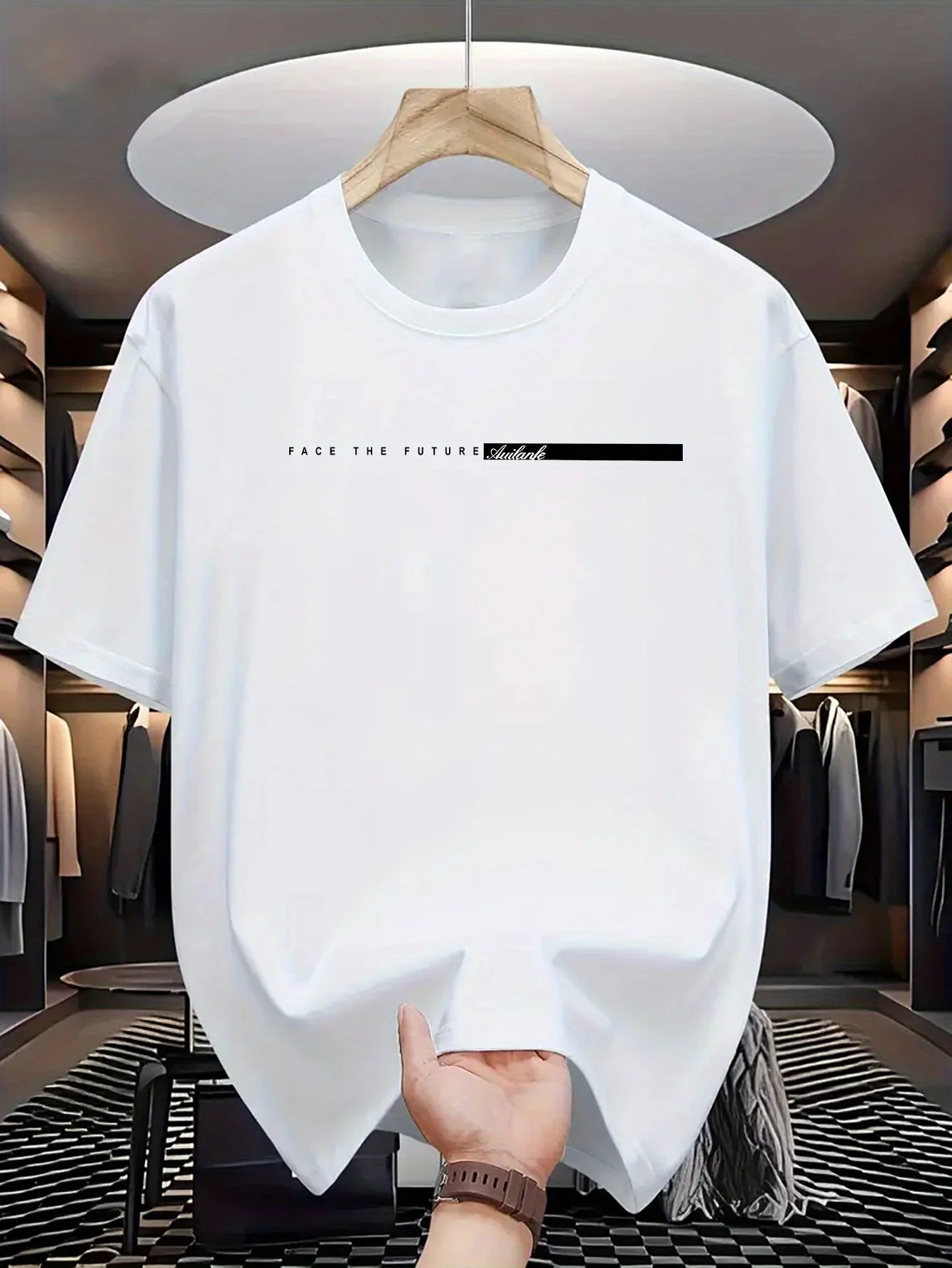 StreetCore™ Oversized Cotton Tee – Bold Letter Print