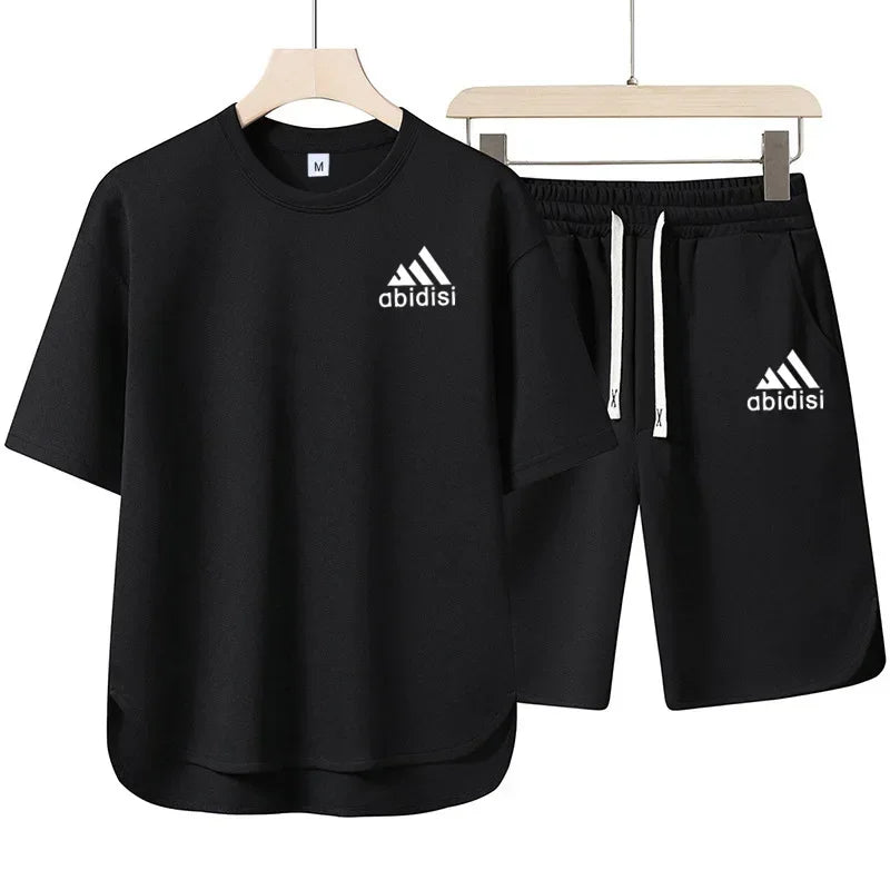 AlphaSet™ 2025 Crossover Sweatshirt & 5" Shorts – Men’s 2-Piece Summer Set