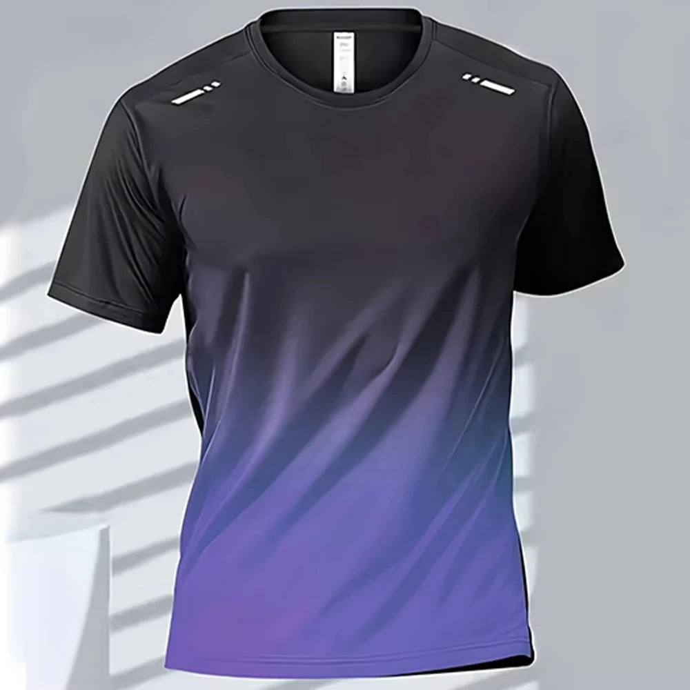 CoreMotion™ Men’s Gradient Training Tee – Quick-Dry Fitness Shirt