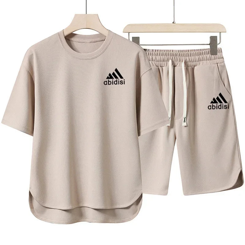 AlphaSet™ 2025 Crossover Sweatshirt & 5" Shorts – Men’s 2-Piece Summer Set