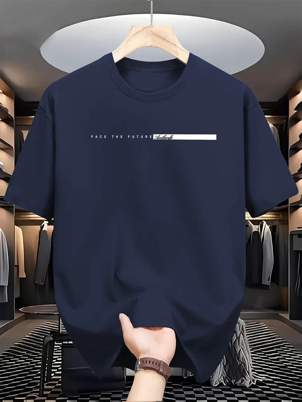 StreetCore™ Oversized Cotton Tee – Bold Letter Print