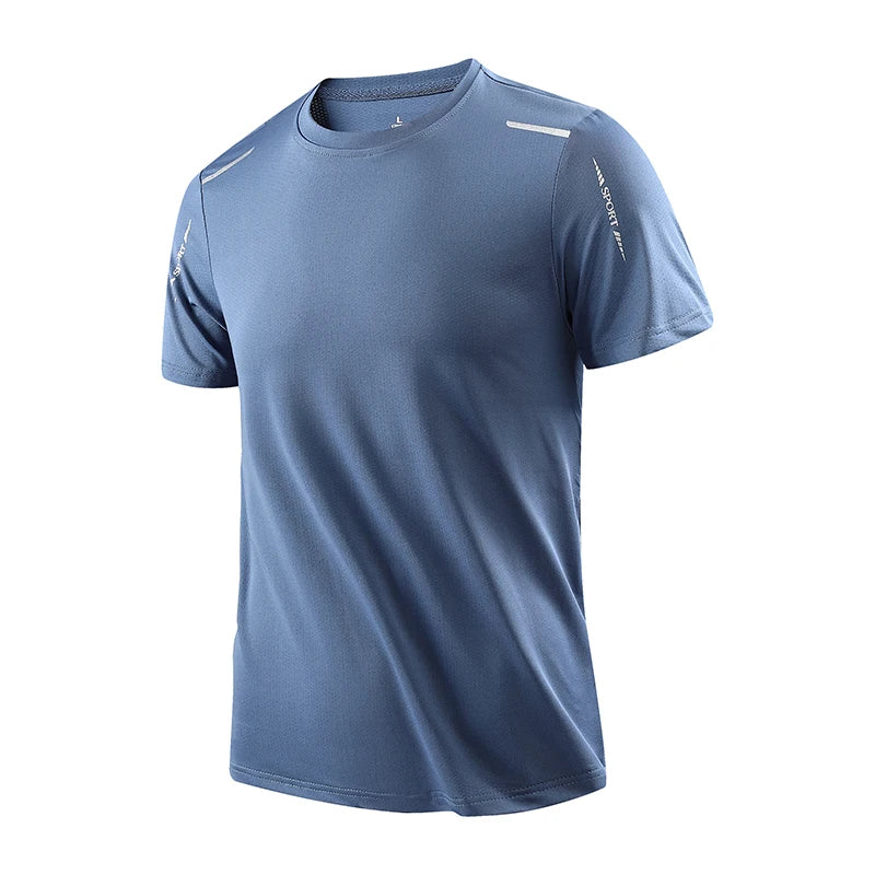 AlphaDry™ Men's Quick-Dry Running Shirt – Breathable Outdoor Sports Tee