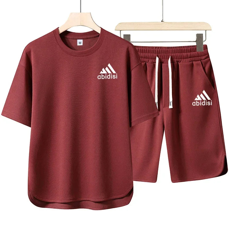 AlphaSet™ 2025 Crossover Sweatshirt & 5" Shorts – Men’s 2-Piece Summer Set