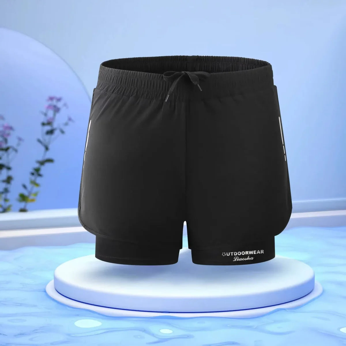 AquaFlex Dual-Layer Swim Shorts