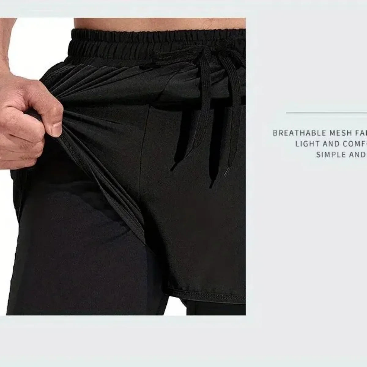 AquaFlex Dual-Layer Swim Shorts