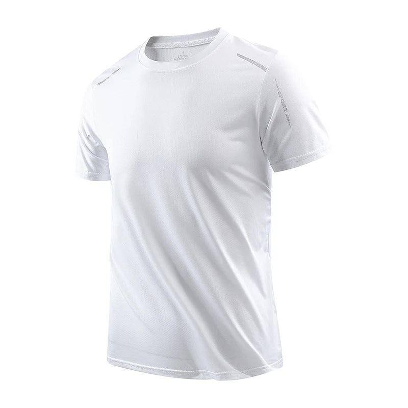 AlphaDry™ Men's Quick-Dry Running Shirt – Breathable Outdoor Sports Tee