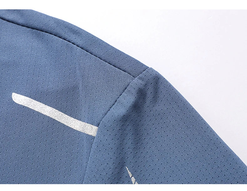 AlphaDry™ Men's Quick-Dry Running Shirt – Breathable Outdoor Sports Tee