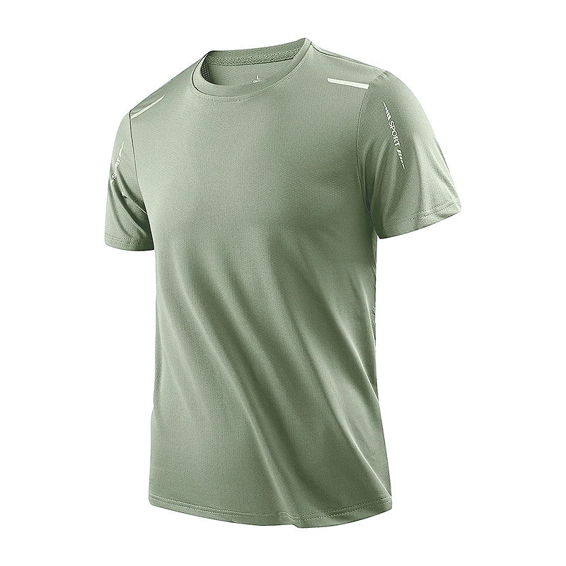 AlphaDry™ Men's Quick-Dry Running Shirt – Breathable Outdoor Sports Tee