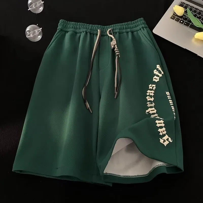 RetroLetter™ Men’s Oversize Beach Shorts (M–5XL)