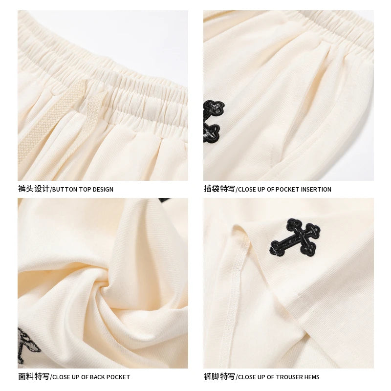 AlphaStreet™ Wide-Leg Hip-Hop Shorts