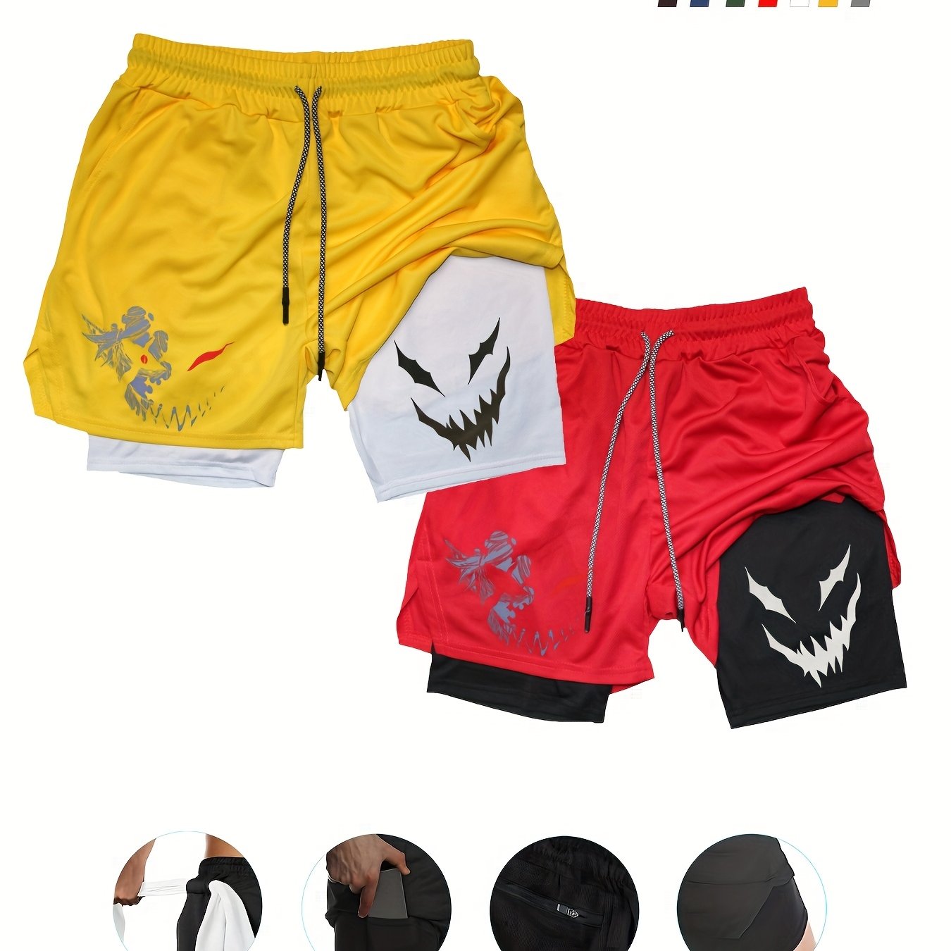 AlphaDual™ 2-Pack Men’s 2-in-1 Training Shorts